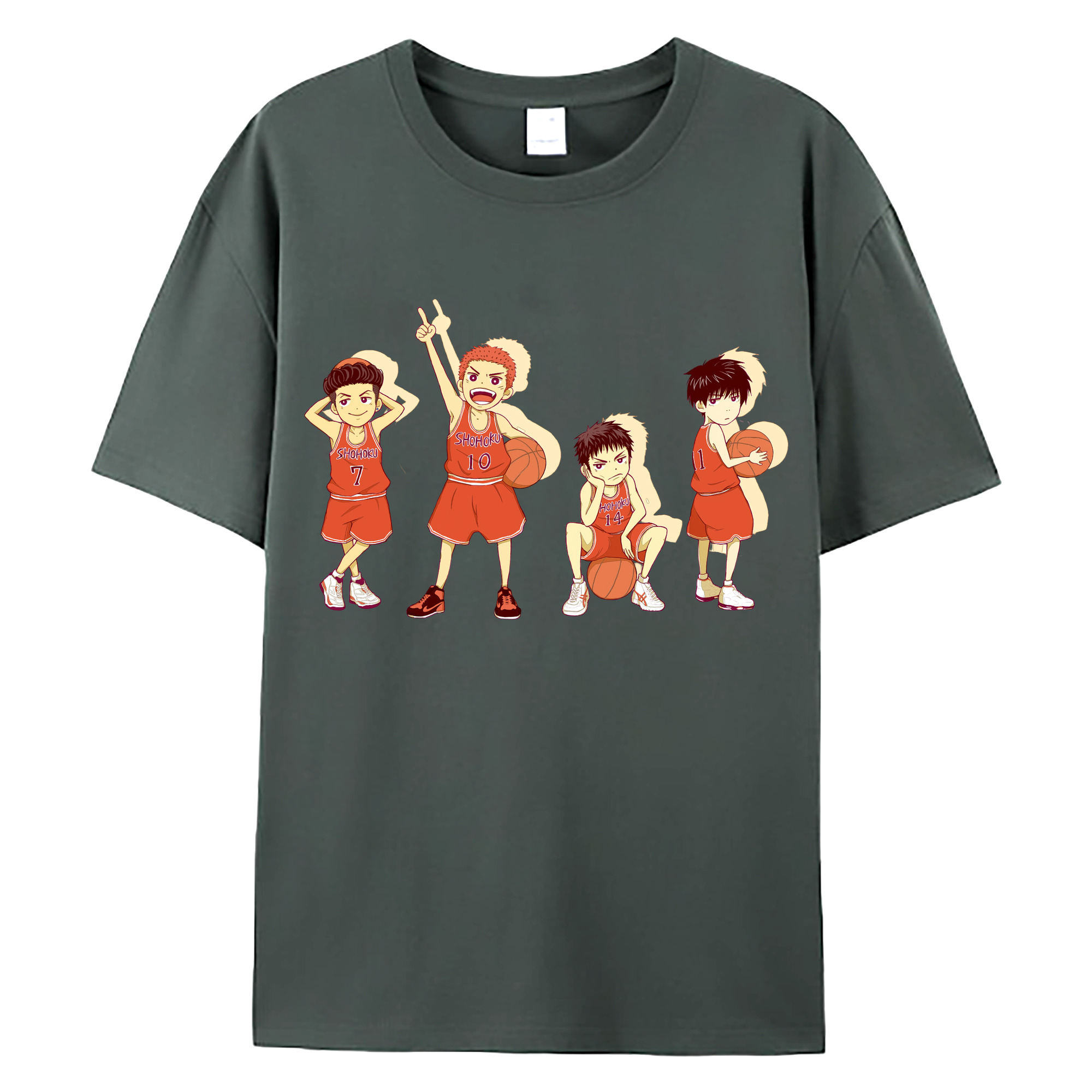 （画像用） SLAM DUNK／スラムダンク 綿100％ メンズ半袖Tシャツ｜肌触りやわらか＆通気性